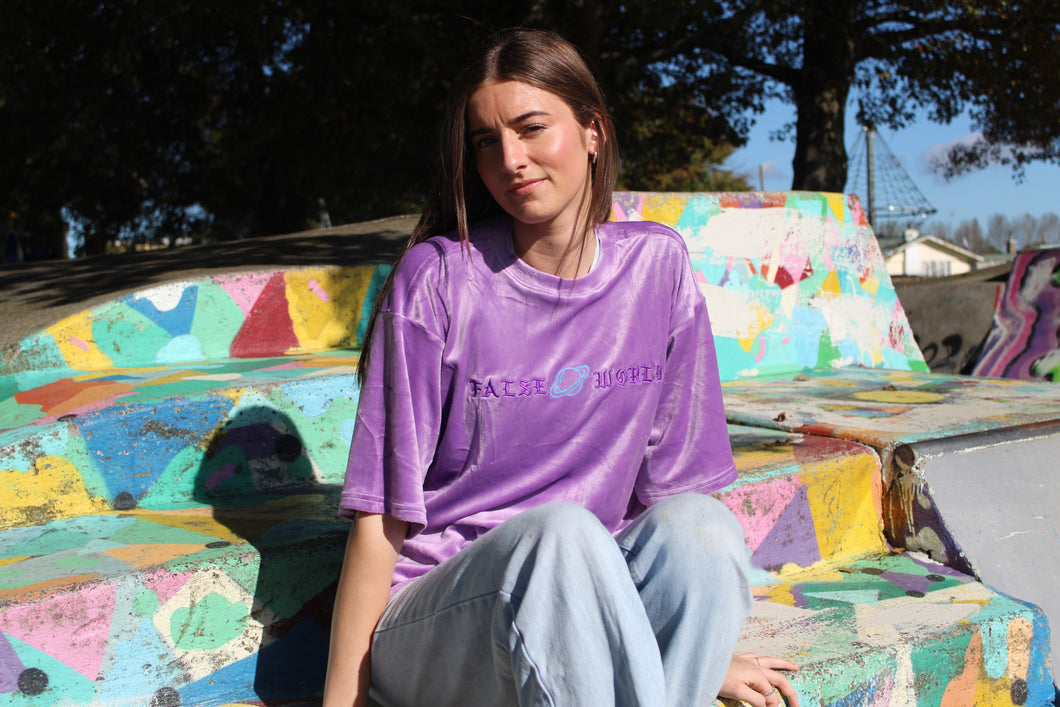 False World Purple tee